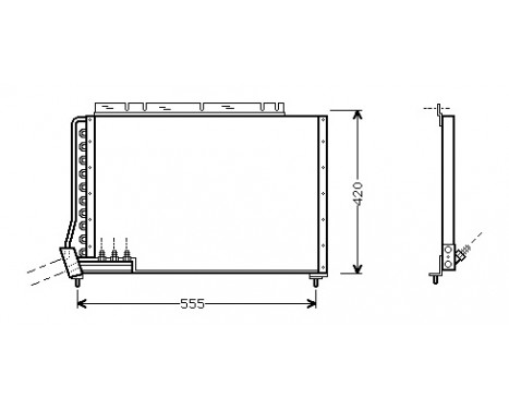 Condenser, air conditioning 59005090 International Radiators
