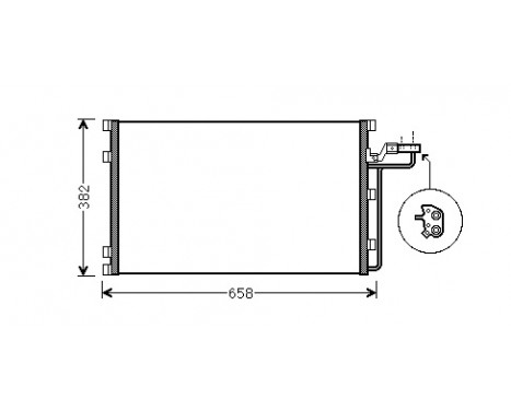 Condenser, air conditioning 59005139 International Radiators