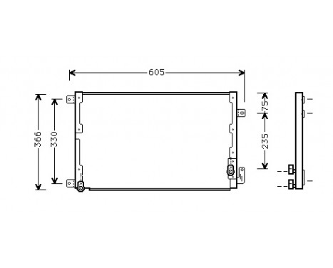 Condenser, air conditioning 73005071 International Radiators