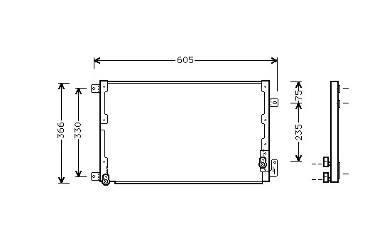 Condenser, air conditioning 73005071 International Radiators