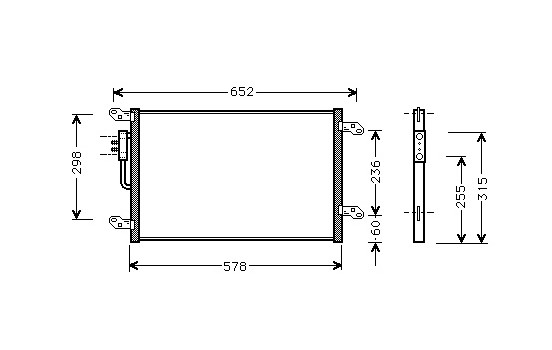 Condenser, air conditioning 73005080 International Radiators