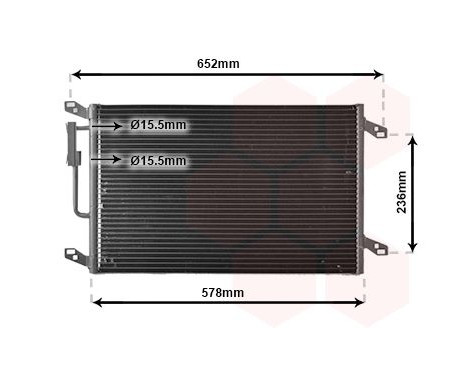 Condenser, air conditioning 73005080 International Radiators, Image 2