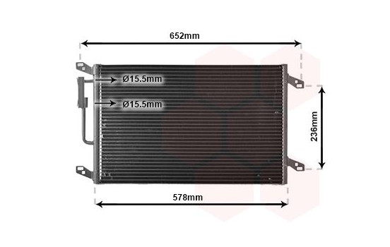 Condenser, air conditioning 73005080 International Radiators, Image 2