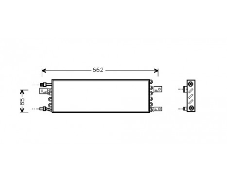 Condenser, air conditioning 74005026 International Radiators