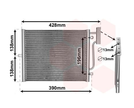 Condenser, air conditioning 74005038 International Radiators, Image 2