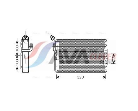 Condenser, air conditioning 74005042 International Radiators, Image 2