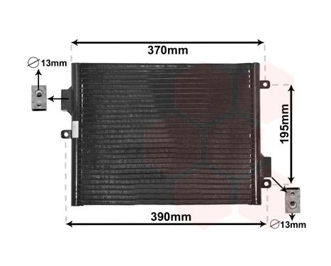 Condenser, air conditioning 74005052 International Radiators, Image 2