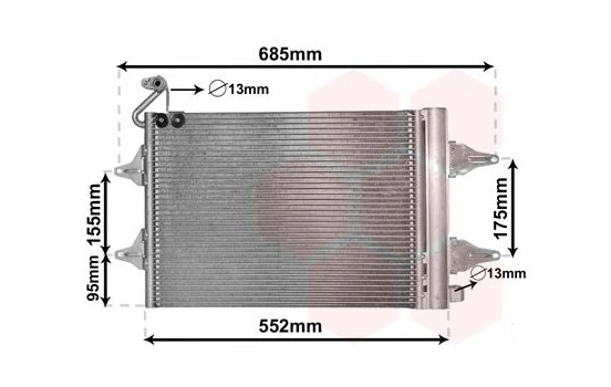 Condenser, air conditioning 76005007 International Radiators