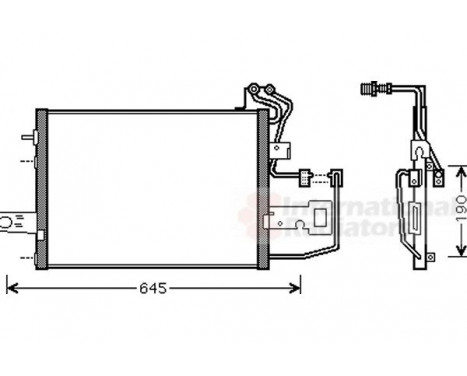 Condenser, air conditioning 76005015 International Radiators, Image 2