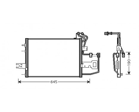 Condenser, air conditioning 76005015 International Radiators