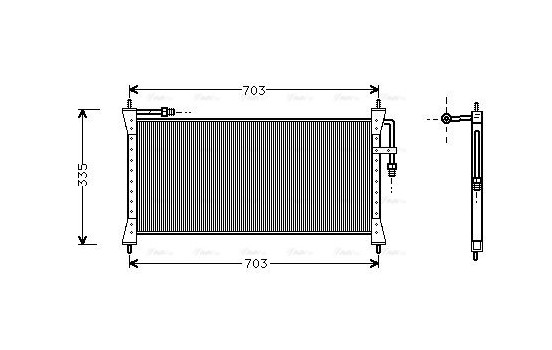 Condenser, air conditioning 77005011 International Radiators, Image 2