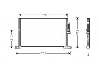 Condenser, air conditioning 77005032 International Radiators
