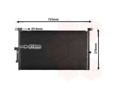 Condenser, air conditioning 77005032 International Radiators, Image 2