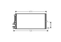 Condenser, air conditioning 77005043 International Radiators