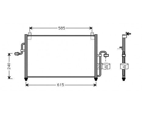 Condenser, air conditioning 81005011 International Radiators