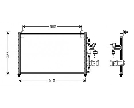 Condenser, air conditioning 81005013 International Radiators