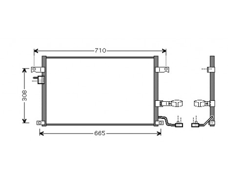 Condenser, air conditioning 81005056 International Radiators