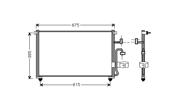 Condenser, air conditioning 81005063 International Radiators