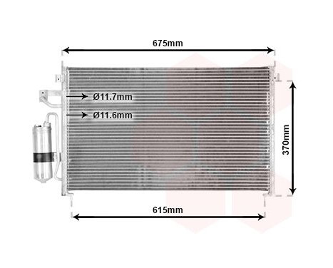 Condenser, air conditioning 81005063 International Radiators, Image 2