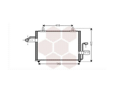 Condenser, air conditioning 81005084 International Radiators, Image 2