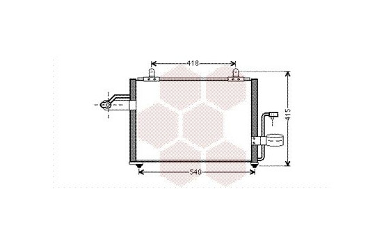 Condenser, air conditioning 81005084 International Radiators, Image 2