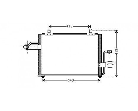 Condenser, air conditioning 81005084 International Radiators