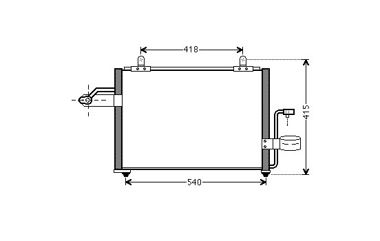 Condenser, air conditioning 81005084 International Radiators
