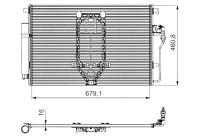 Condenser, air conditioning 812502 Valeo