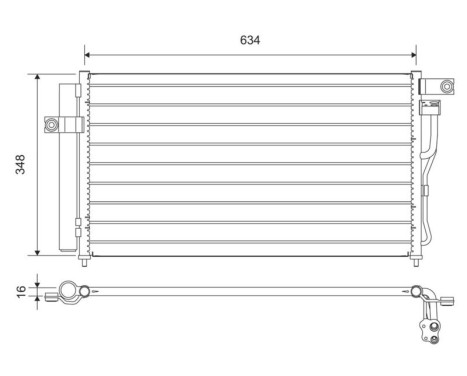 Condenser, air conditioning 812668 Valeo