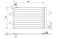 Condenser, air conditioning 812735 Valeo
