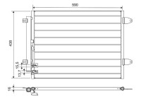 Condenser, air conditioning 812749 Valeo