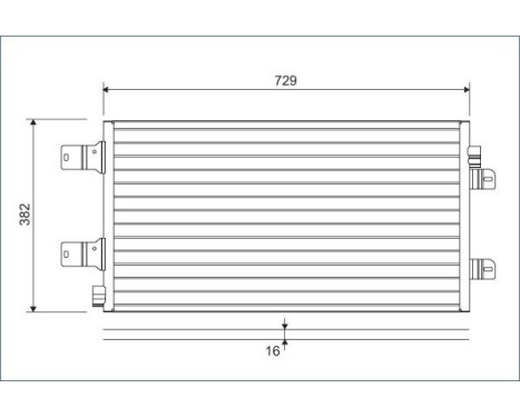 Condenser, air conditioning 814003 Valeo, Image 2