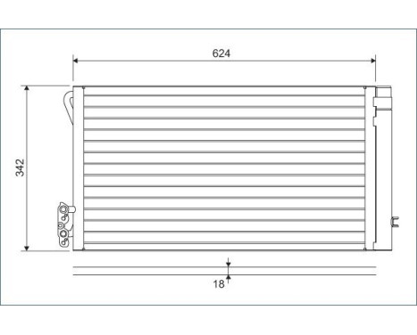 Condenser, air conditioning 814012 Valeo
