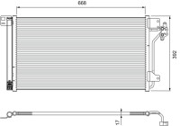 Condenser, air conditioning 814015 Valeo