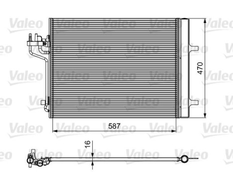 Condenser, air conditioning 814021 Valeo