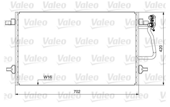 Condenser, air conditioning 814030 Valeo, Image 3