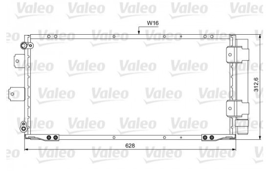 Condenser, air conditioning 814037 Valeo