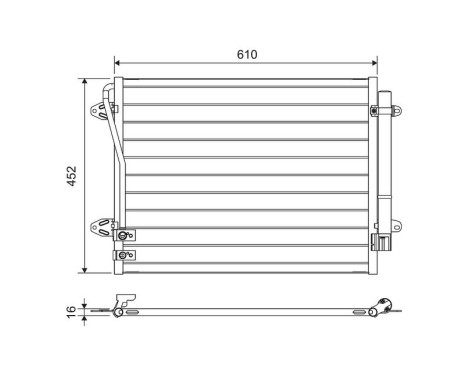 Condenser, air conditioning 814039 Valeo