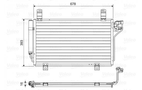 Condenser, air conditioning 814048 Valeo