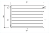 Condenser, air conditioning 814054 Valeo