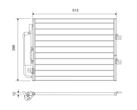 Condenser, air conditioning 814061 Valeo, Image 2