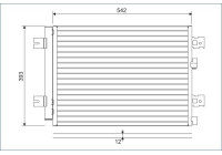 Condenser, air conditioning 814077 Valeo