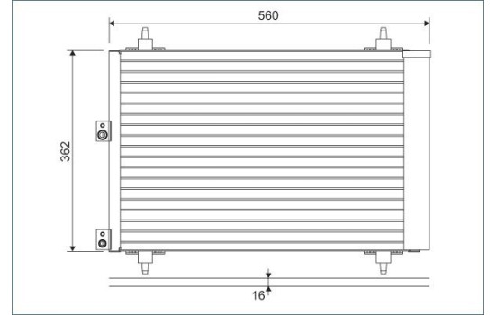 Condenser, air conditioning 814080 Valeo