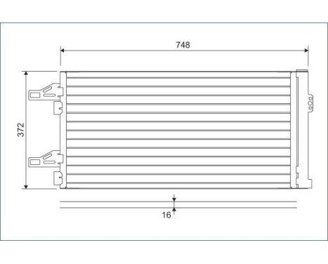 Condenser, air conditioning 814085 Valeo