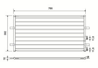 Condenser, air conditioning 814087 Valeo