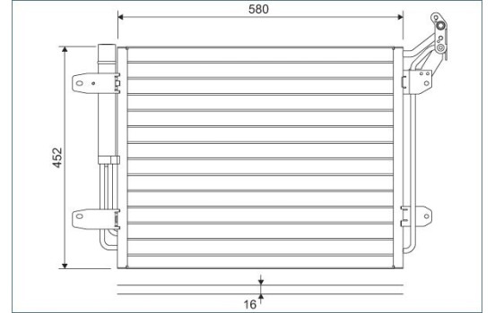 Condenser, air conditioning 814091 Valeo, Image 3