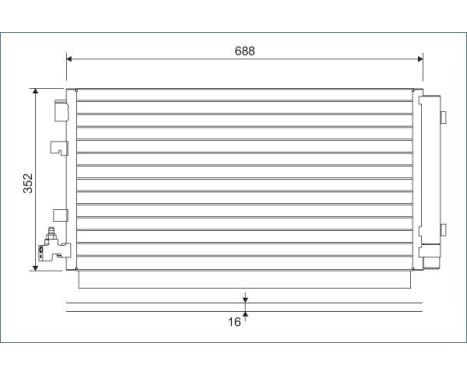 Condenser, air conditioning 814094 Valeo, Image 2