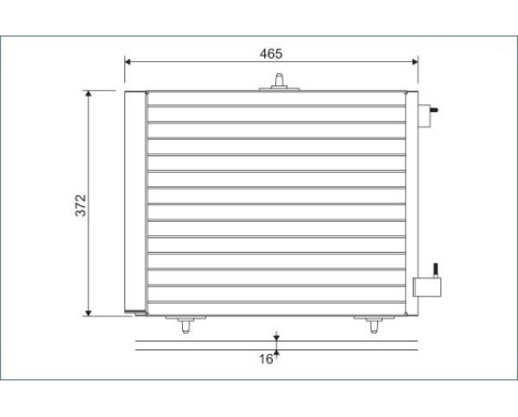 Condenser, air conditioning 814095 Valeo, Image 2