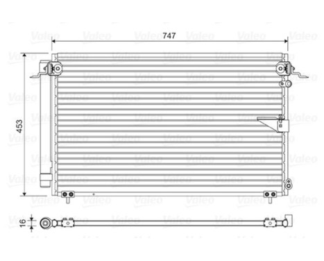 Condenser, air conditioning 814112 Valeo
