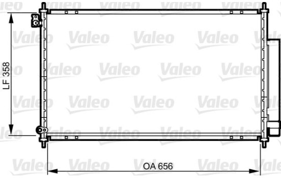 Condenser, air conditioning 814159 Valeo